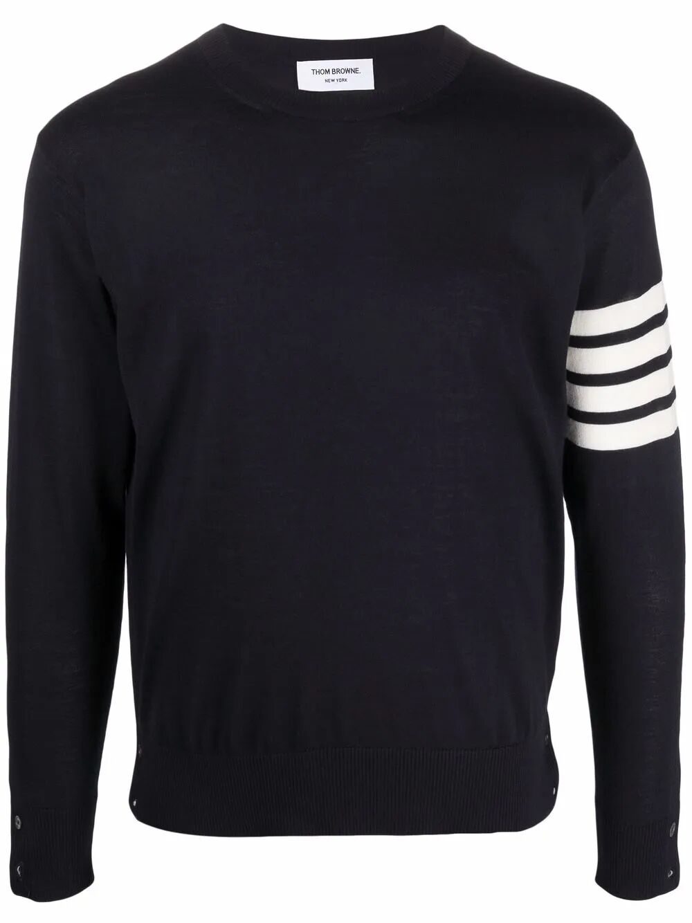 Thom Browne Men Wool 4-Bar Pullover