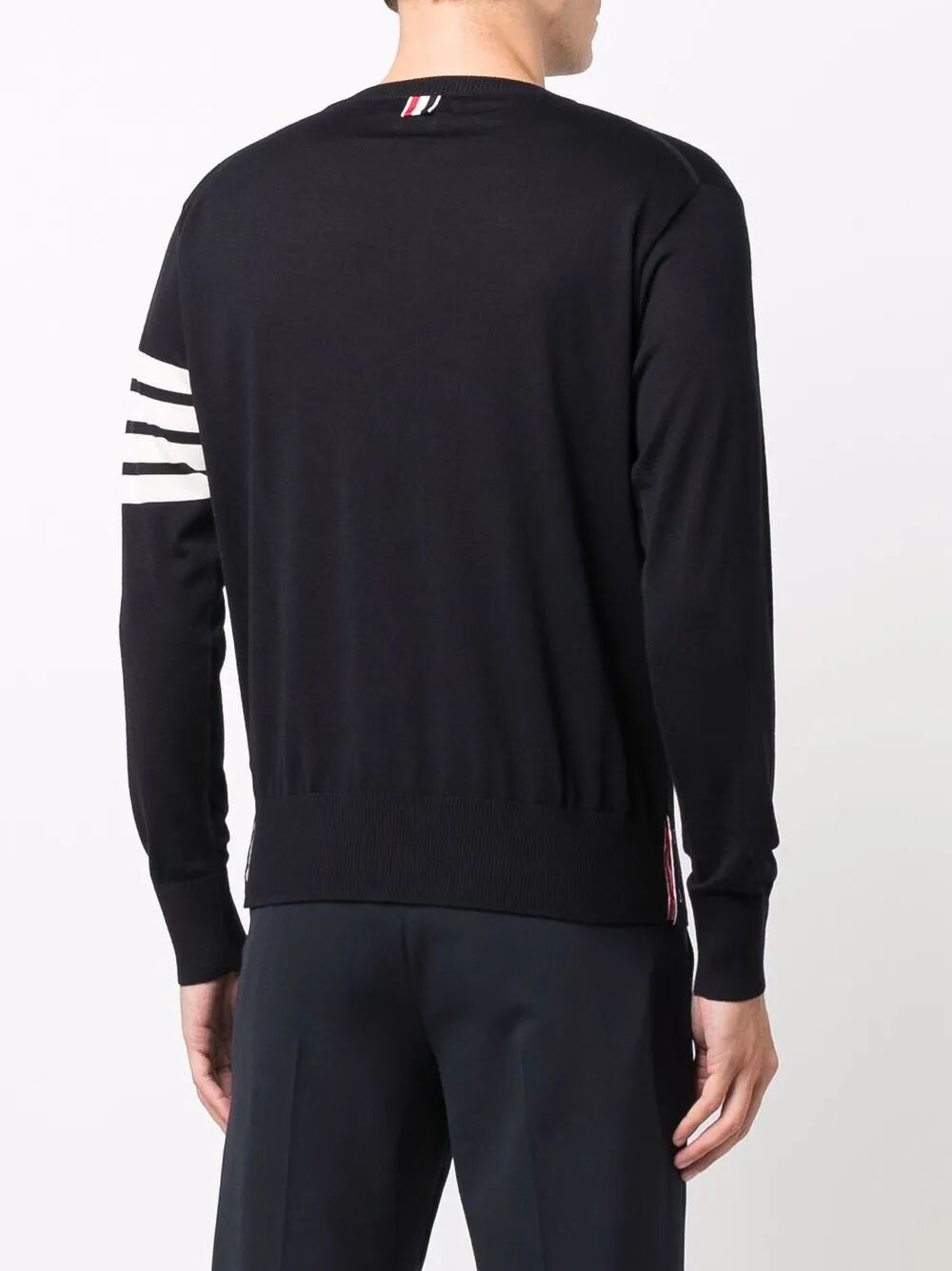 Thom Browne Men Wool 4-Bar Pullover
