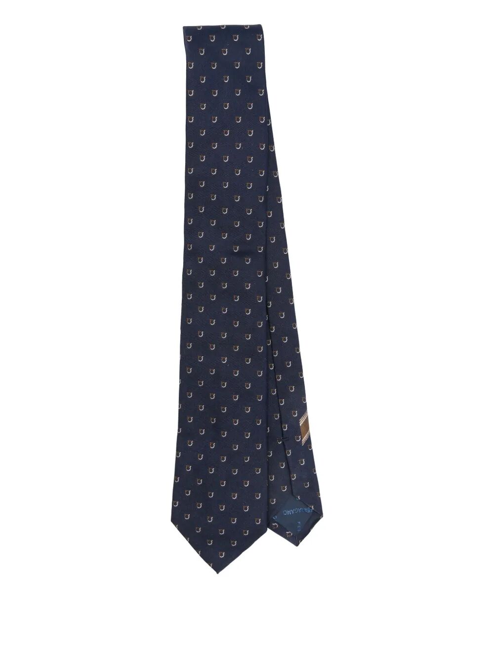 Ferragamo Men Alaska Gancini Print Silk Tie