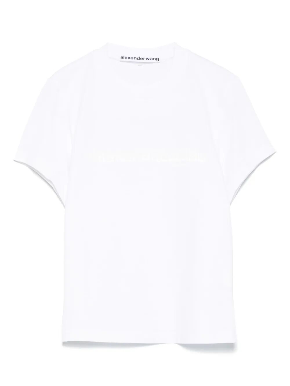 Alexander Wang Women Cotton Shrunken Logo T-Shirt