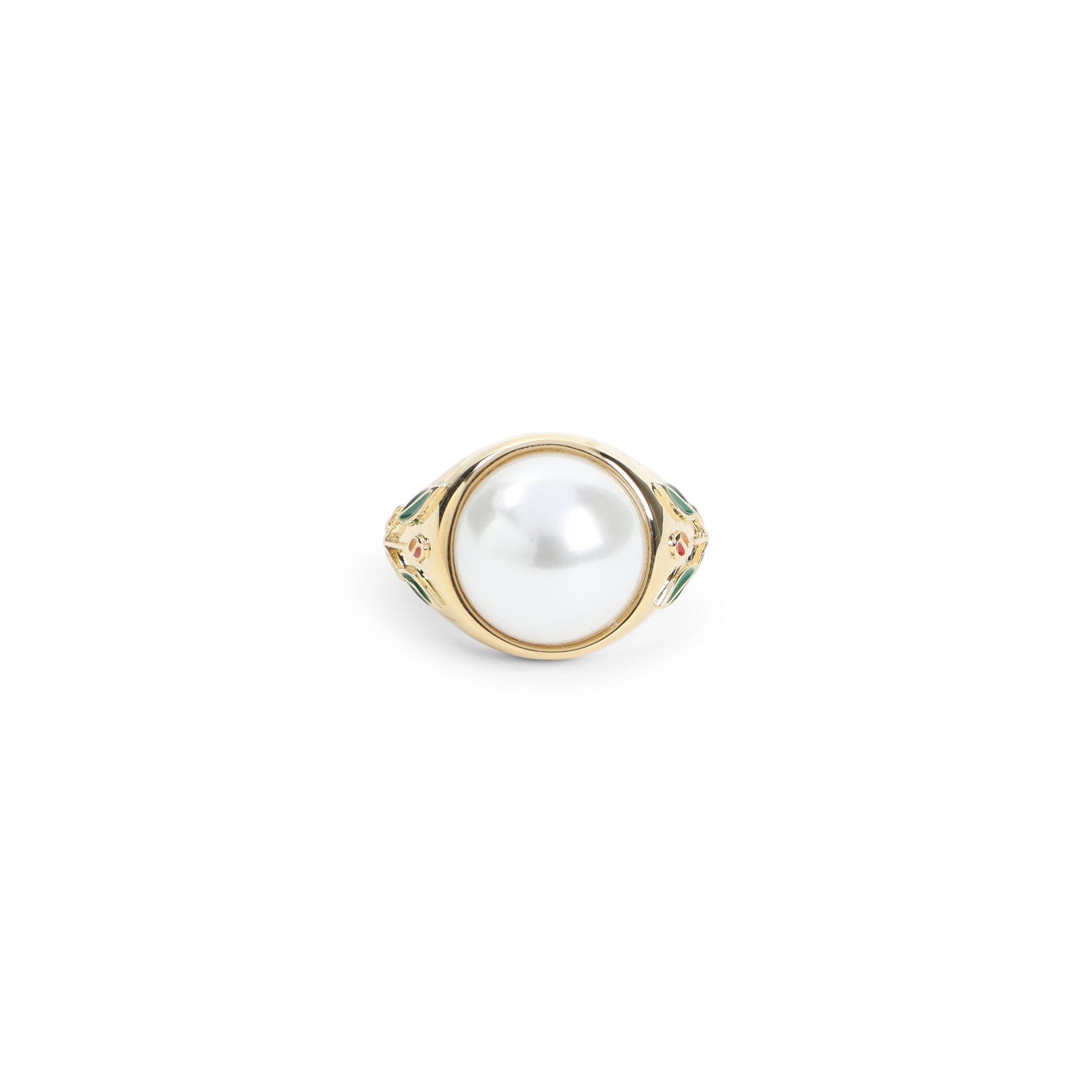 Casablanca Pearl Signet Ring Men