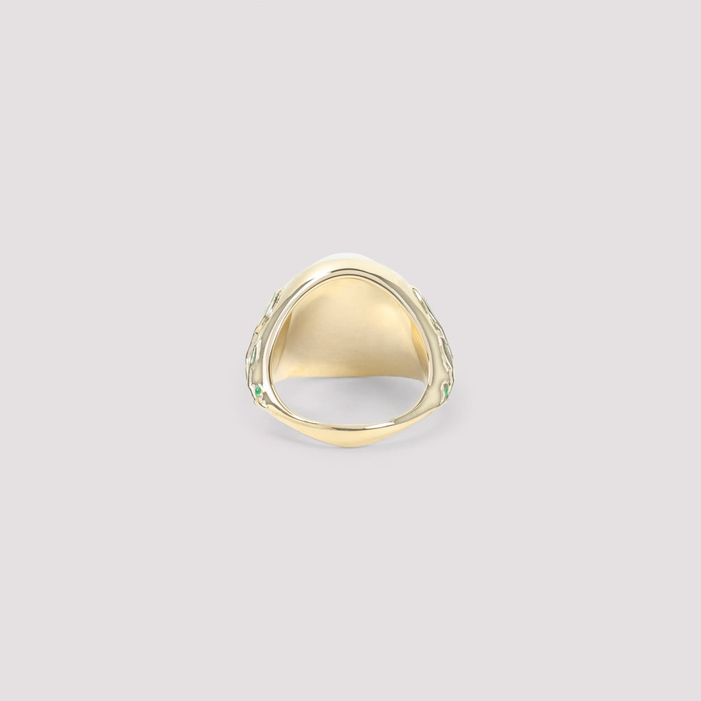 Casablanca Pearl Signet Ring Men