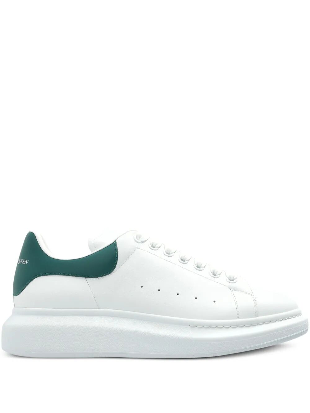 Alexander Mcqueen Men Oversized Sneakers In White/Green