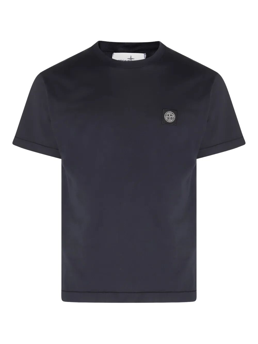 Stone Island Men Slim Fit Cotton Jersey T-Shirt With Compass Patch