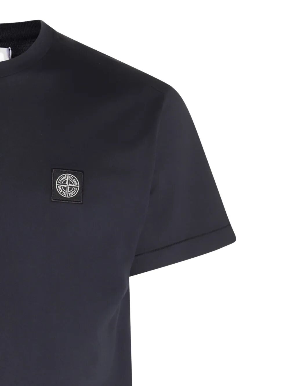Stone Island Men Slim Fit Cotton Jersey T-Shirt With Compass Patch