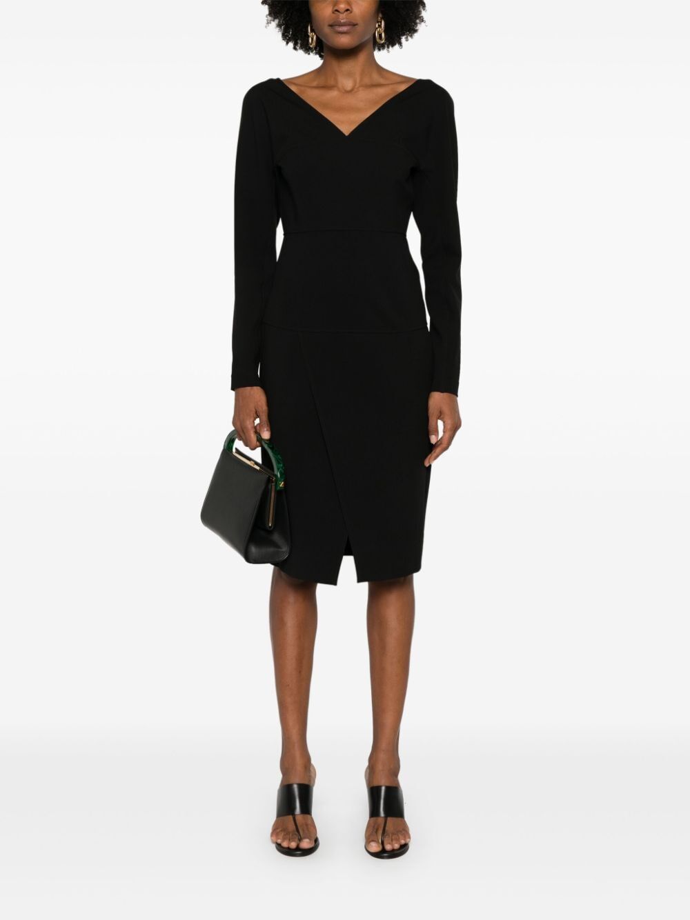 Fendi Women Abito Midi In Techno Jersey