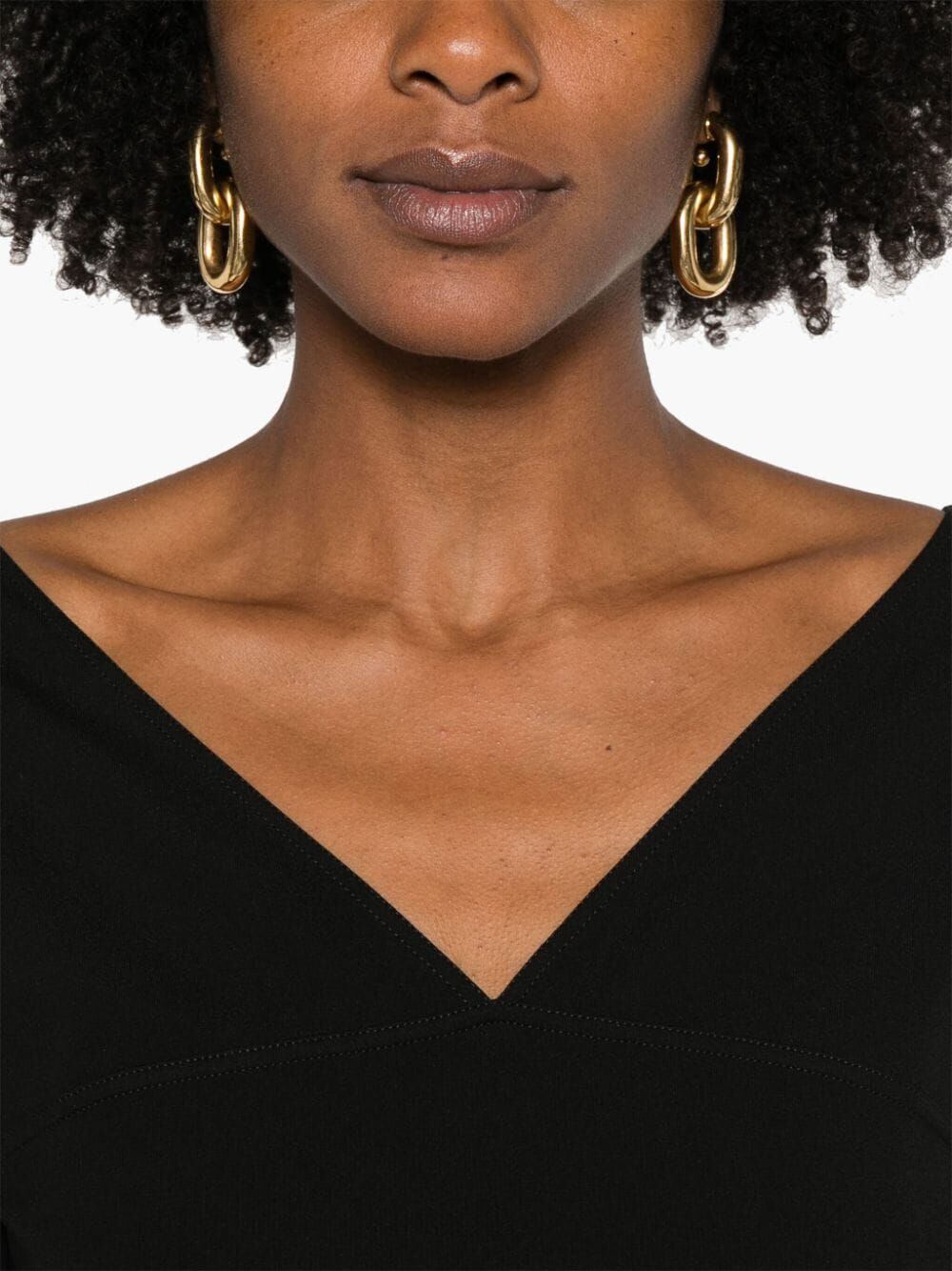 Fendi Women Abito Midi In Techno Jersey