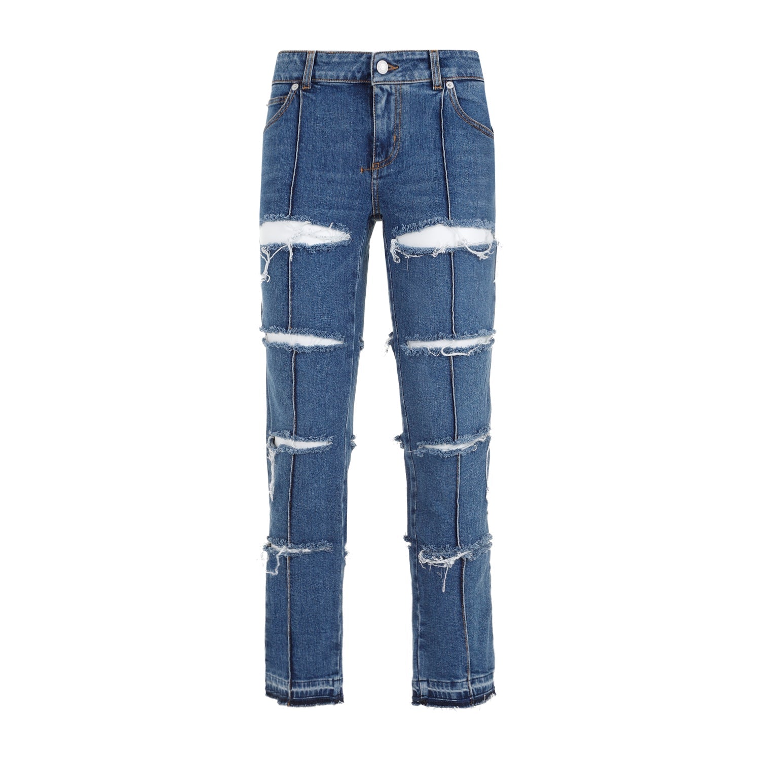 Alexander Mcqueen Denim Pants Women