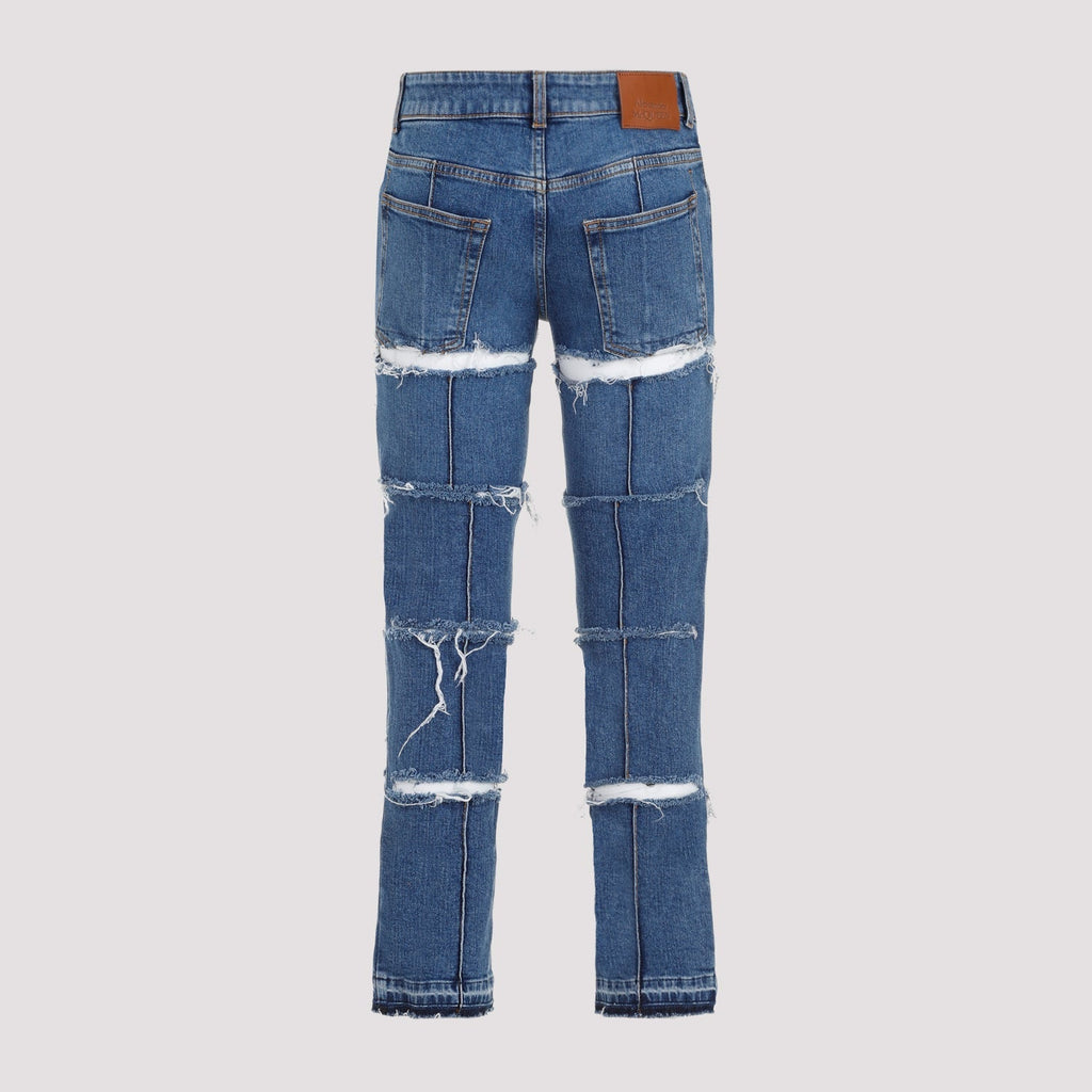 Alexander Mcqueen Denim Pants Women