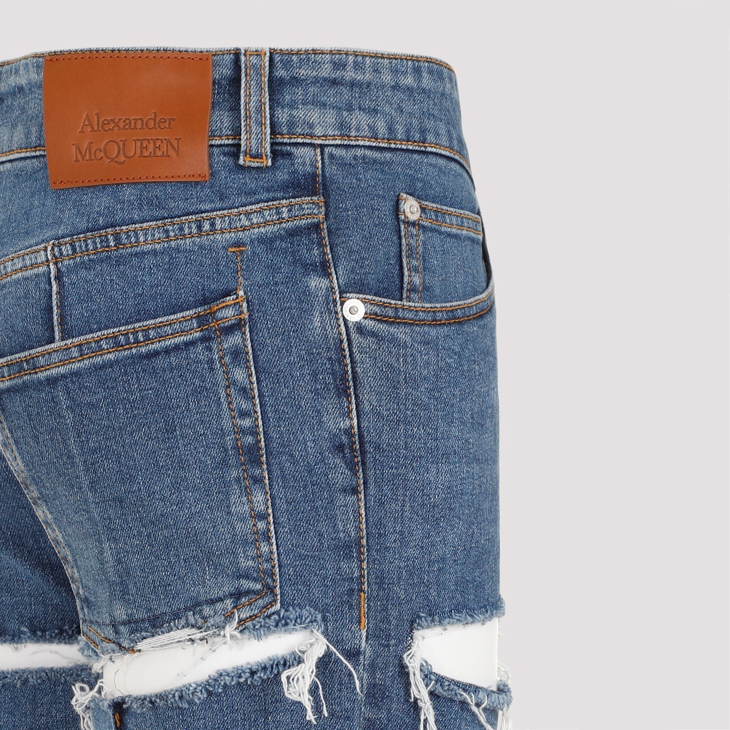 Alexander Mcqueen Denim Pants Women