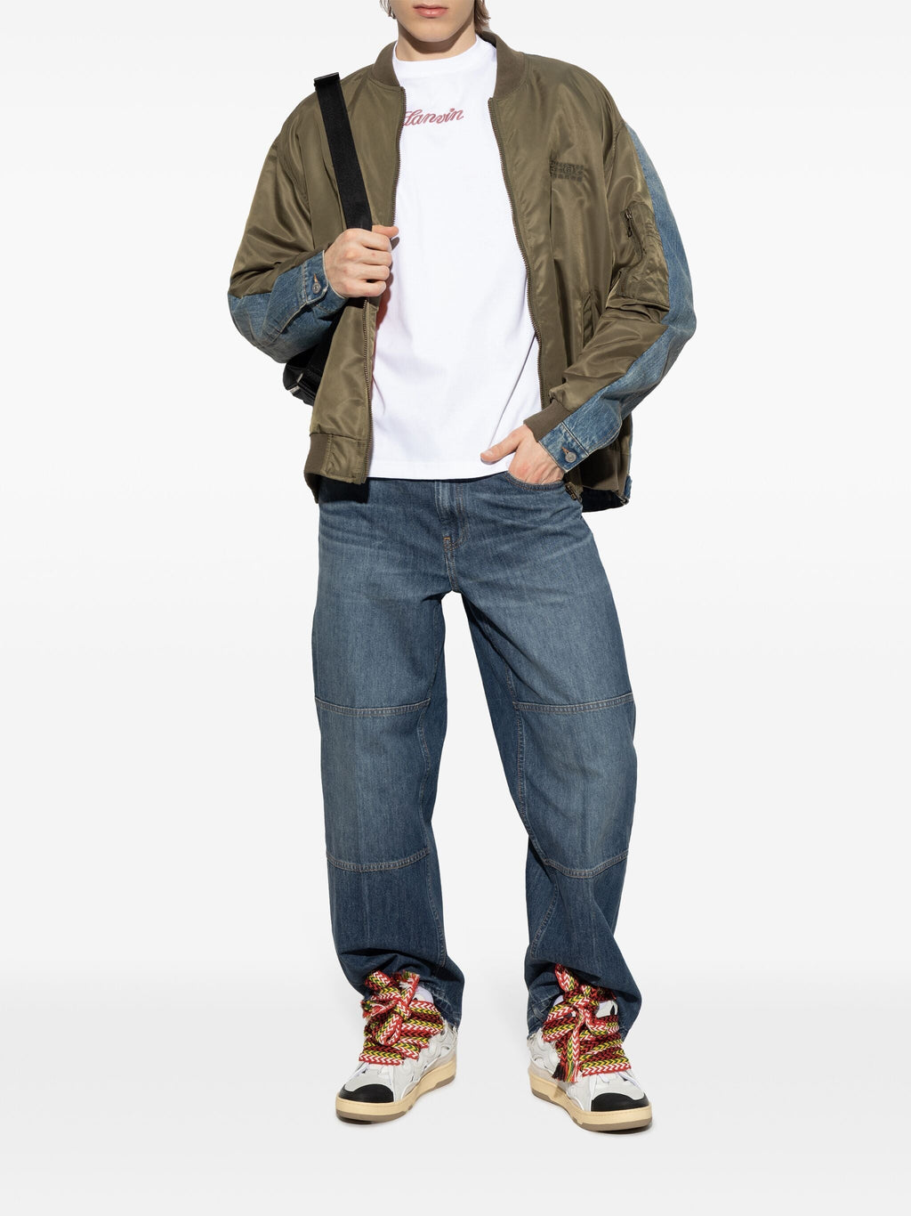 Lanvin Men Bouclette Script Logo T-Shirt