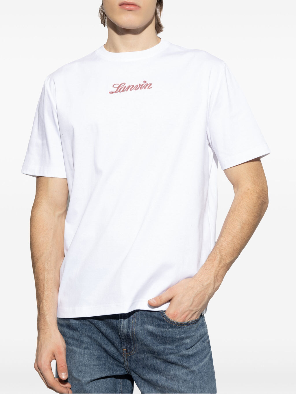 Lanvin Men Bouclette Script Logo T-Shirt