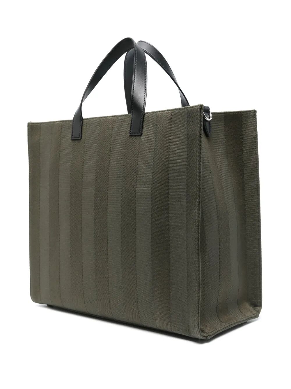 Fendi Men Fendi Club Pequin Canvas Shopper Bag