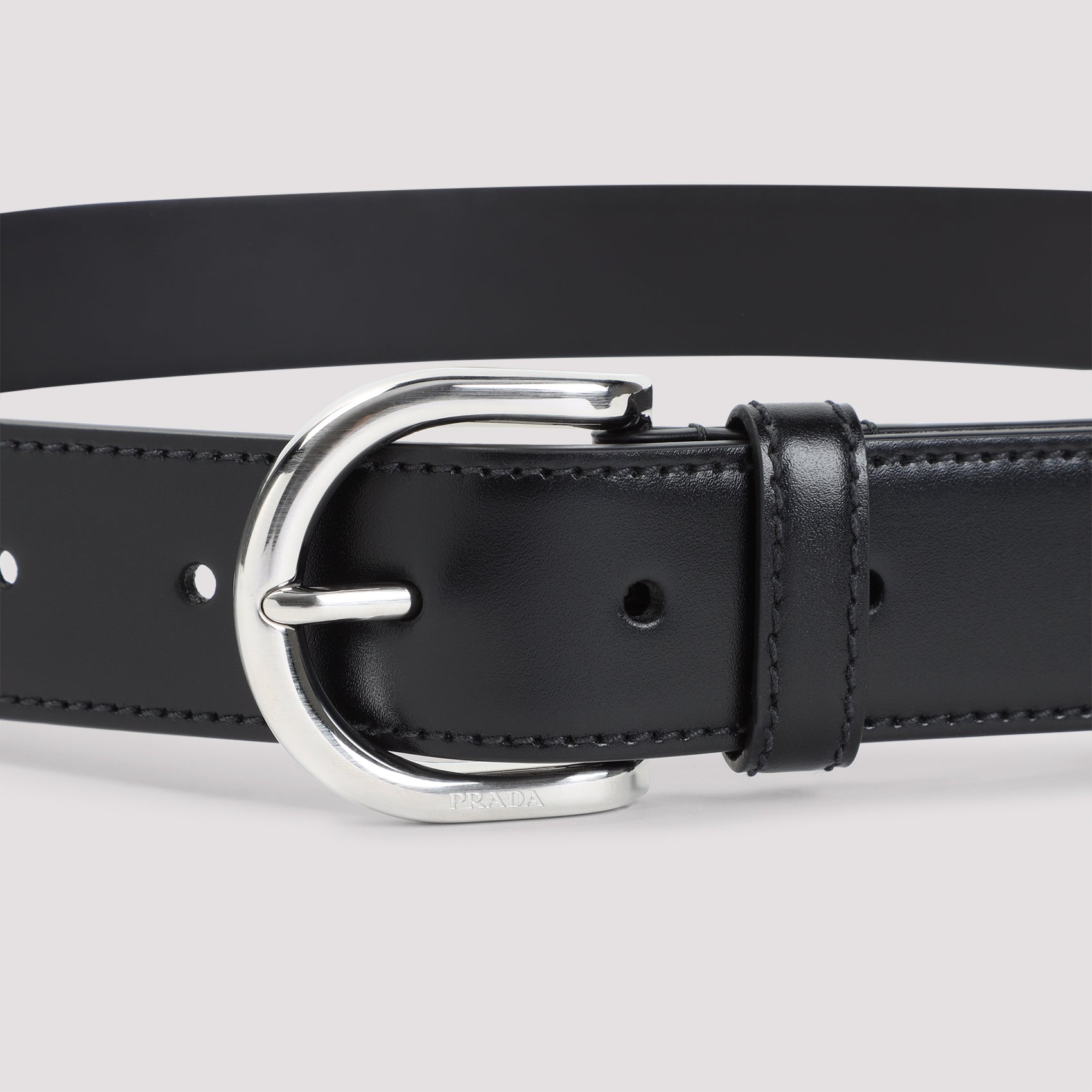 Prada Calf Leather Belt Men