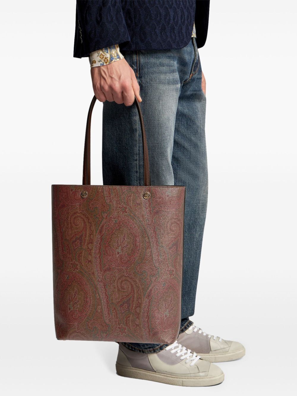 Etro Men Shopping Paisley Con Pochette