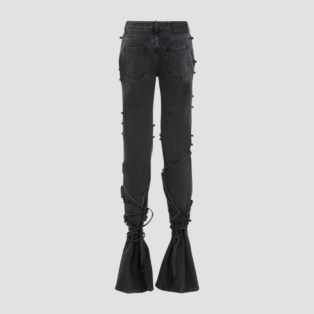 Alexander Mcqueen Tied Jeans Women