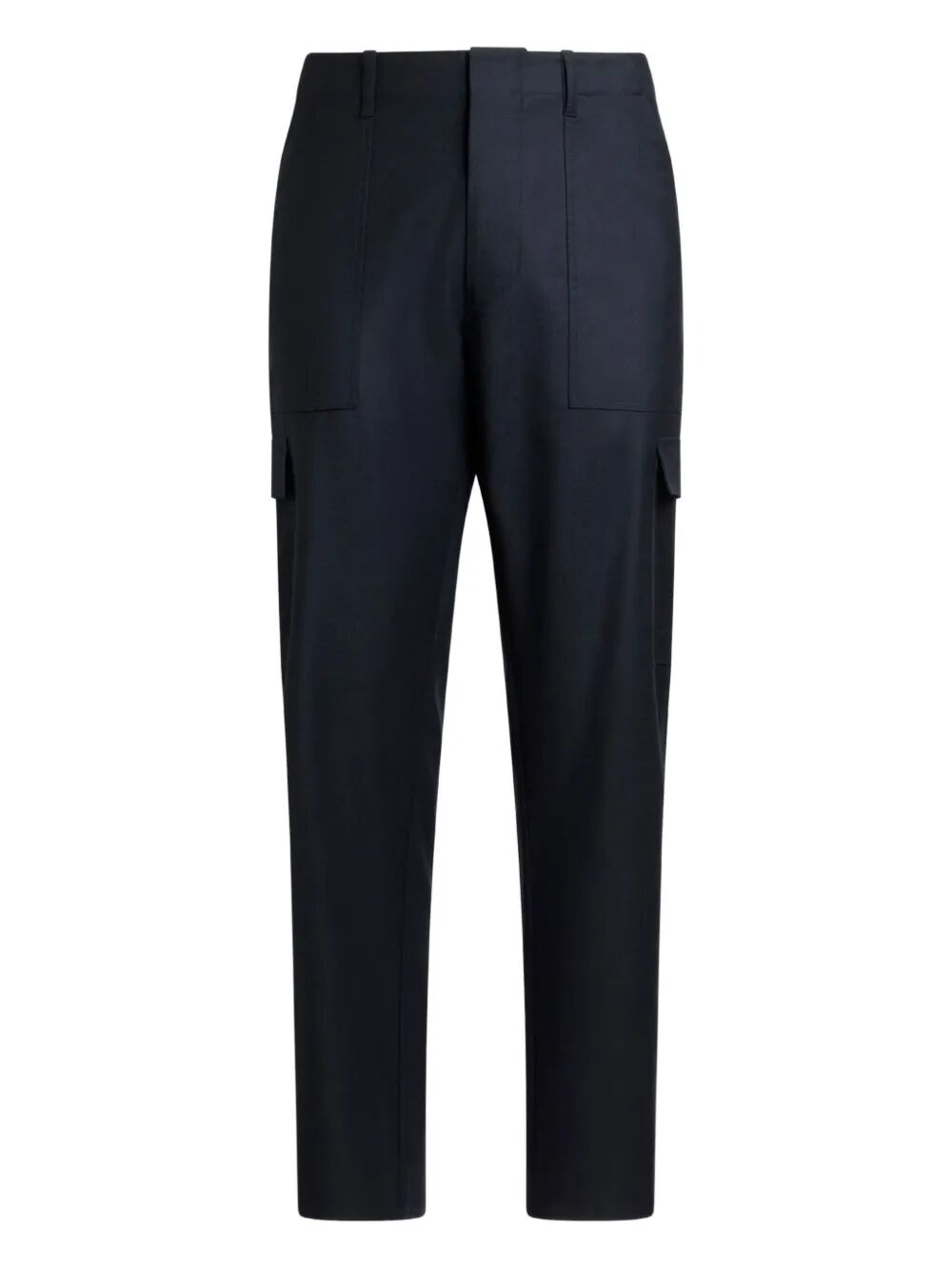 Etro Men Wool Flannel Cargo Trousers