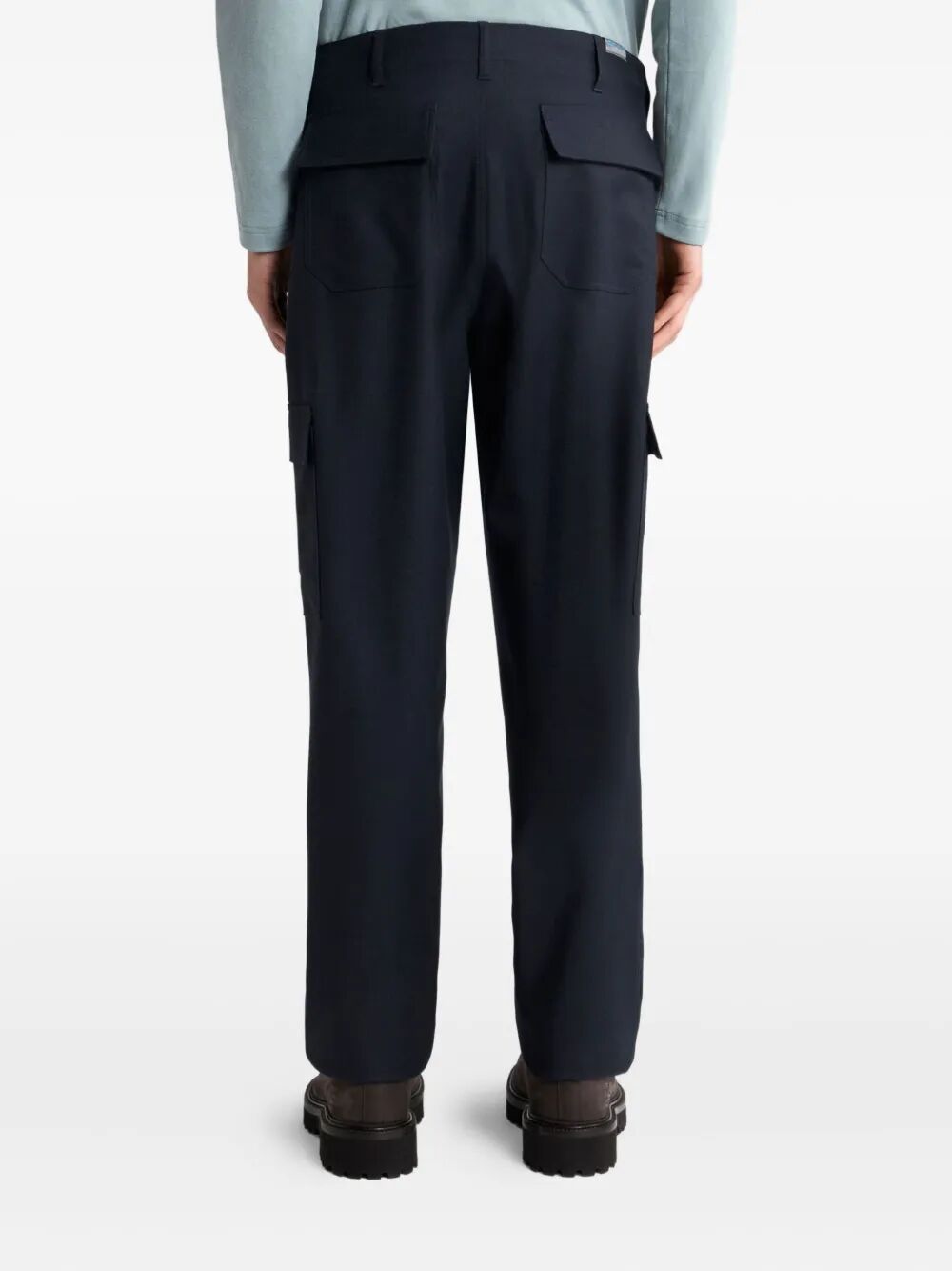 Etro Men Wool Flannel Cargo Trousers