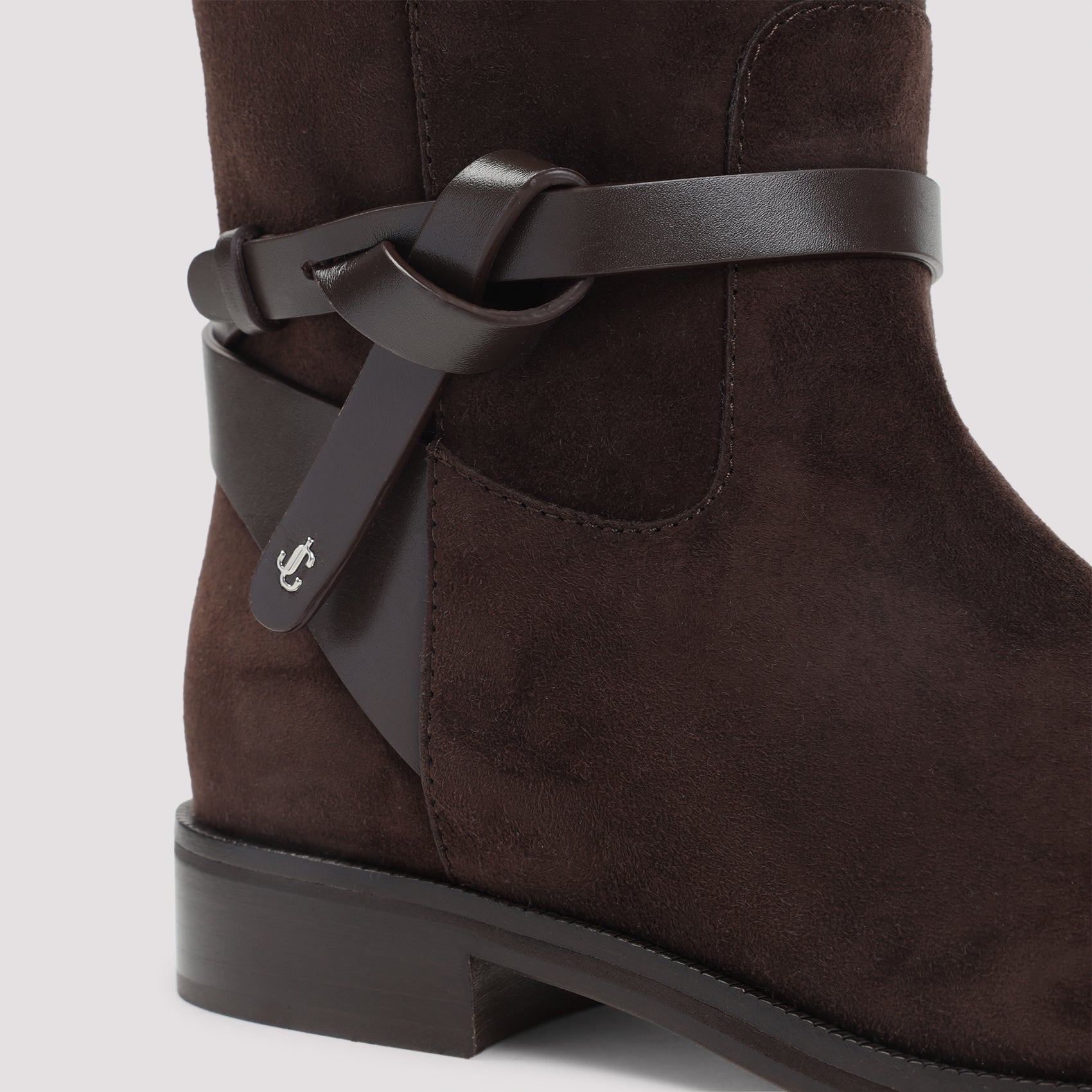 Jimmy Choo Suede Lawton Kb Flat Boots Women