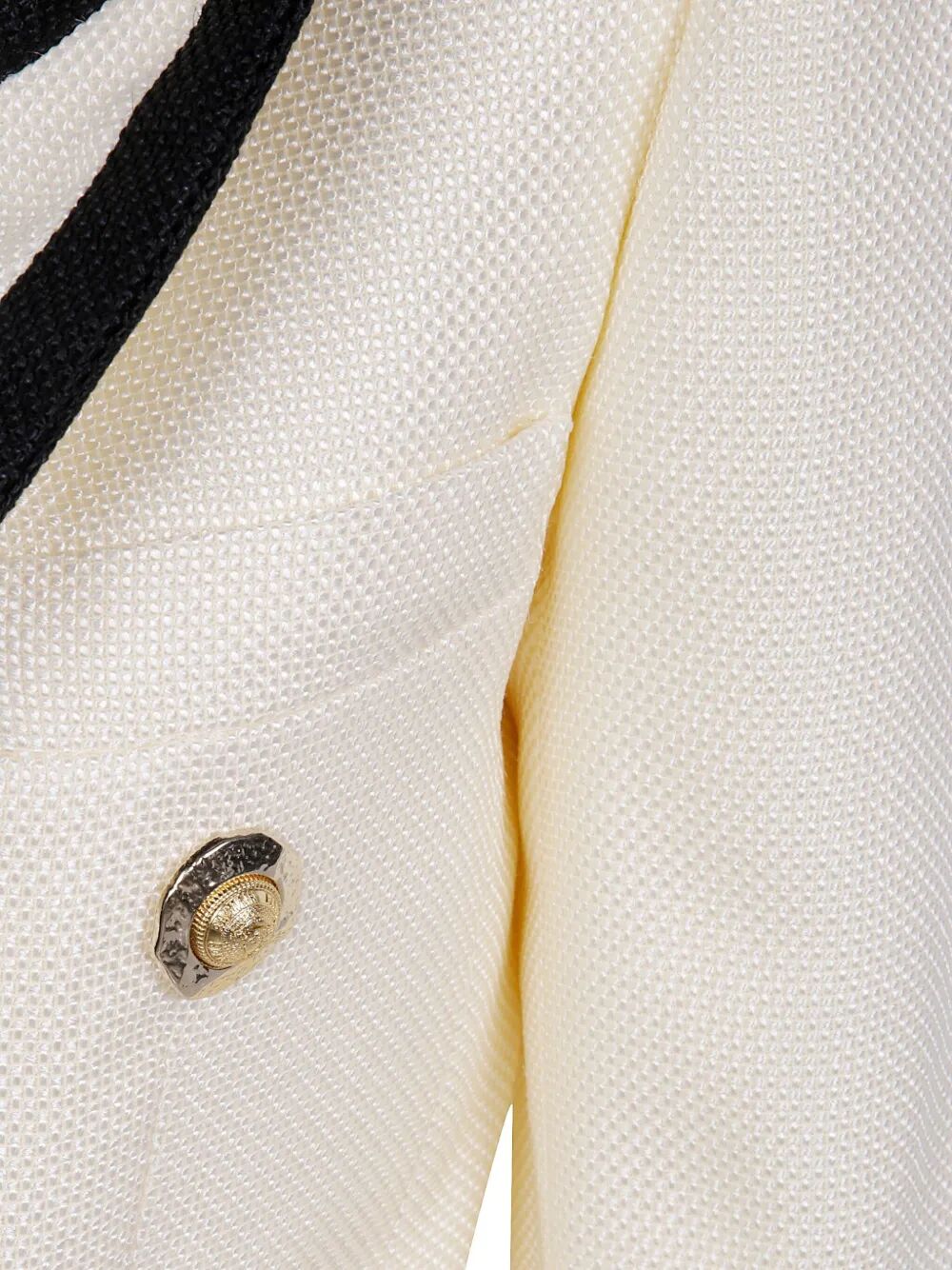 Balmain Women One Button Fitted Natte Jacket