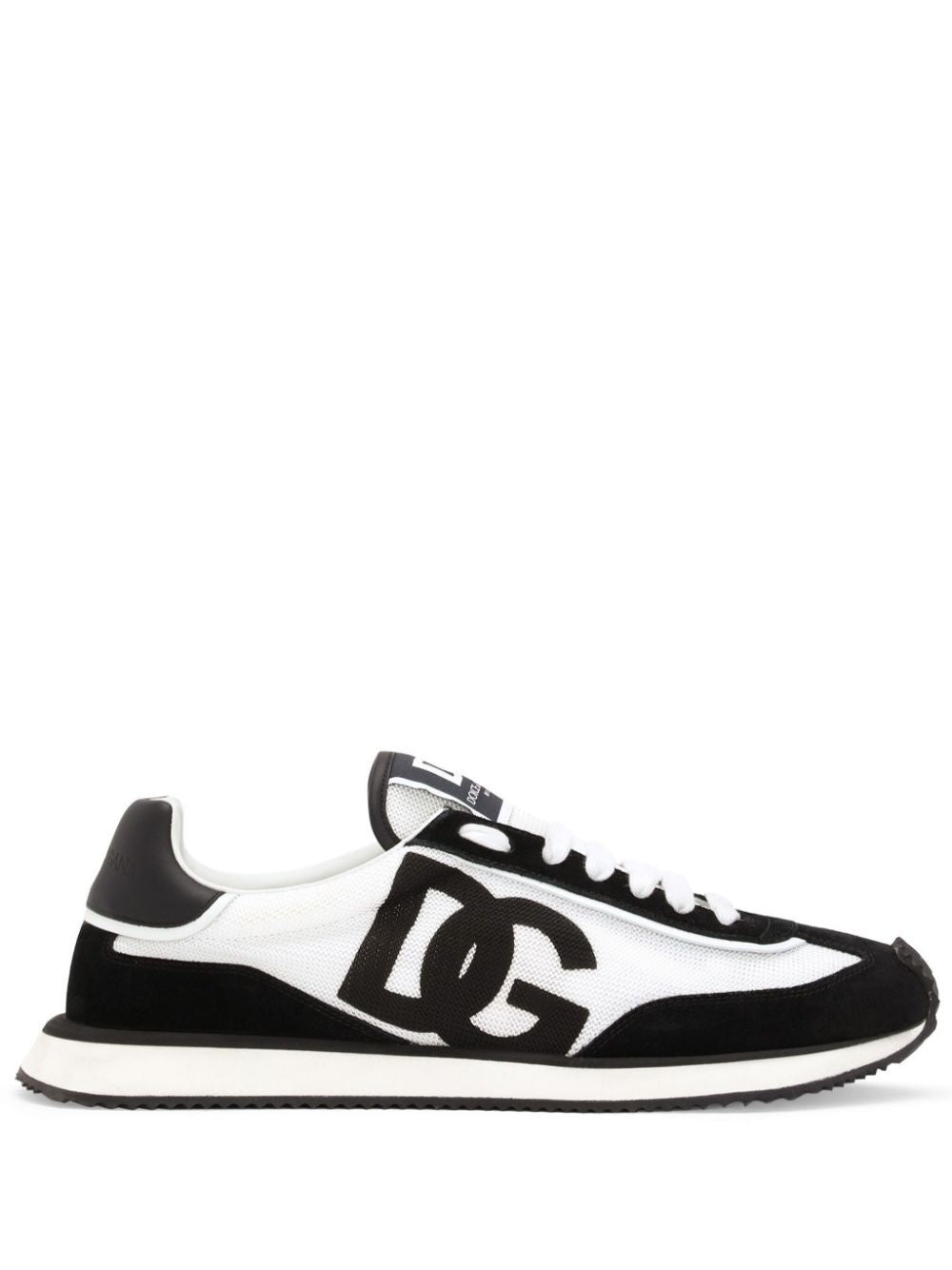 Dolce & Gabbana Men Suede And Mesh Dg Cushion Sneakers