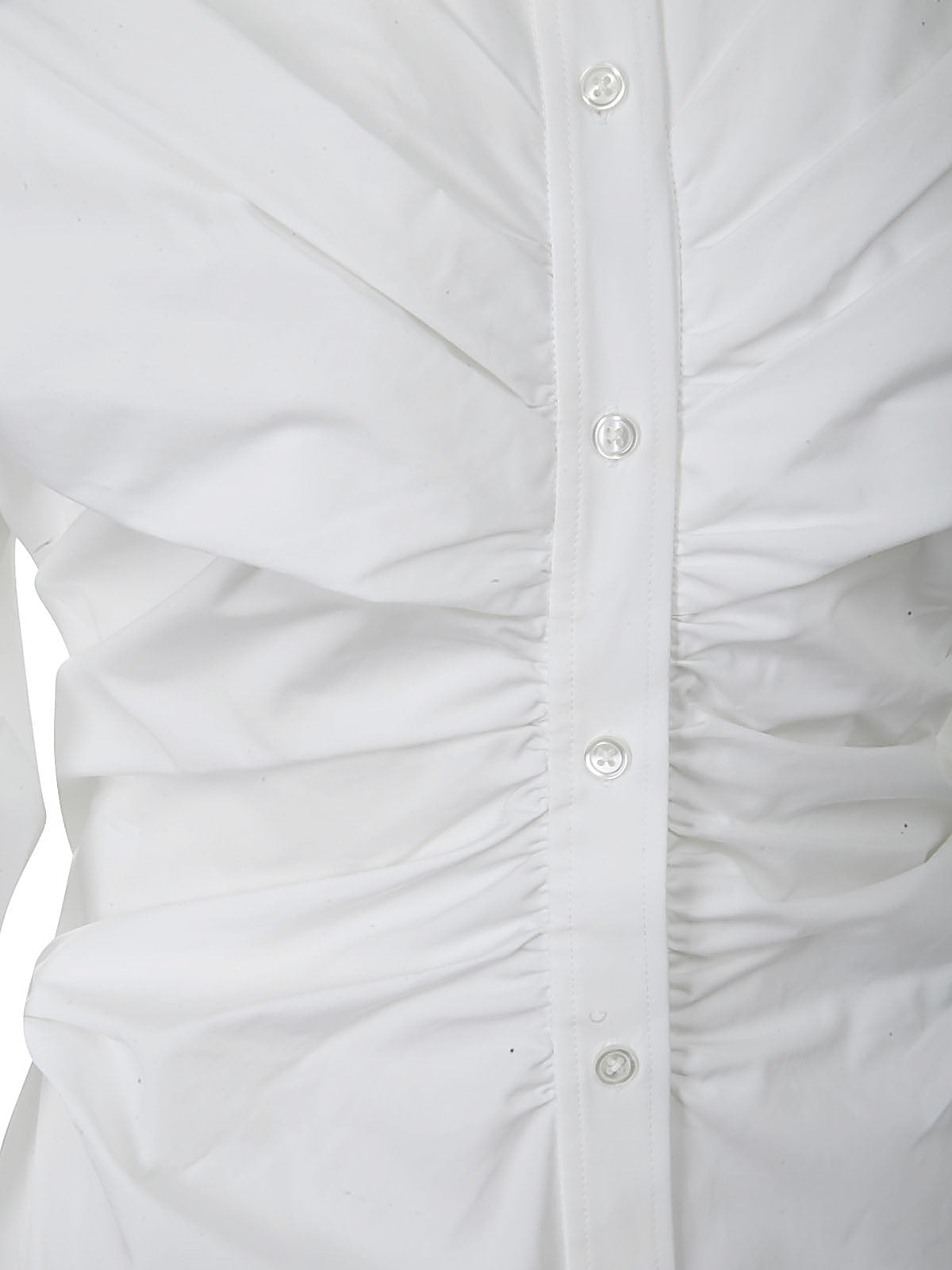 Alexander Wang Women Pulled Shirt Dress With Back Cummerbund