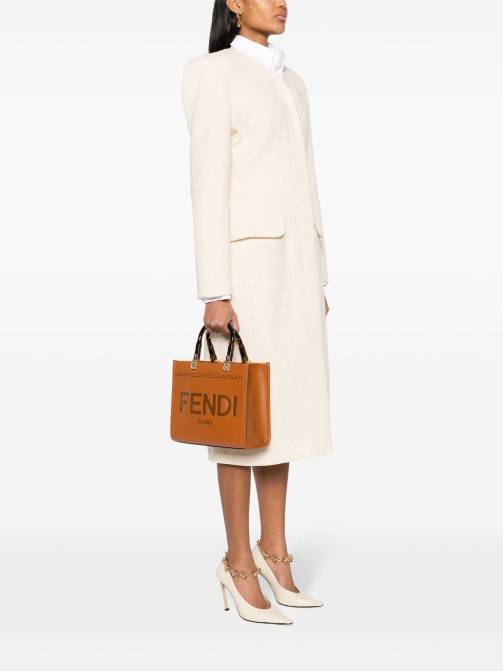 Fendi Women Fendi Sunshine Small In Smooth Leather