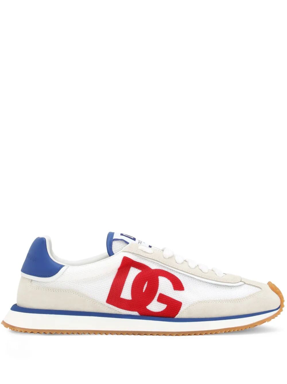 Dolce & Gabbana Men Suede And Mesh Dg Cushion Sneakers