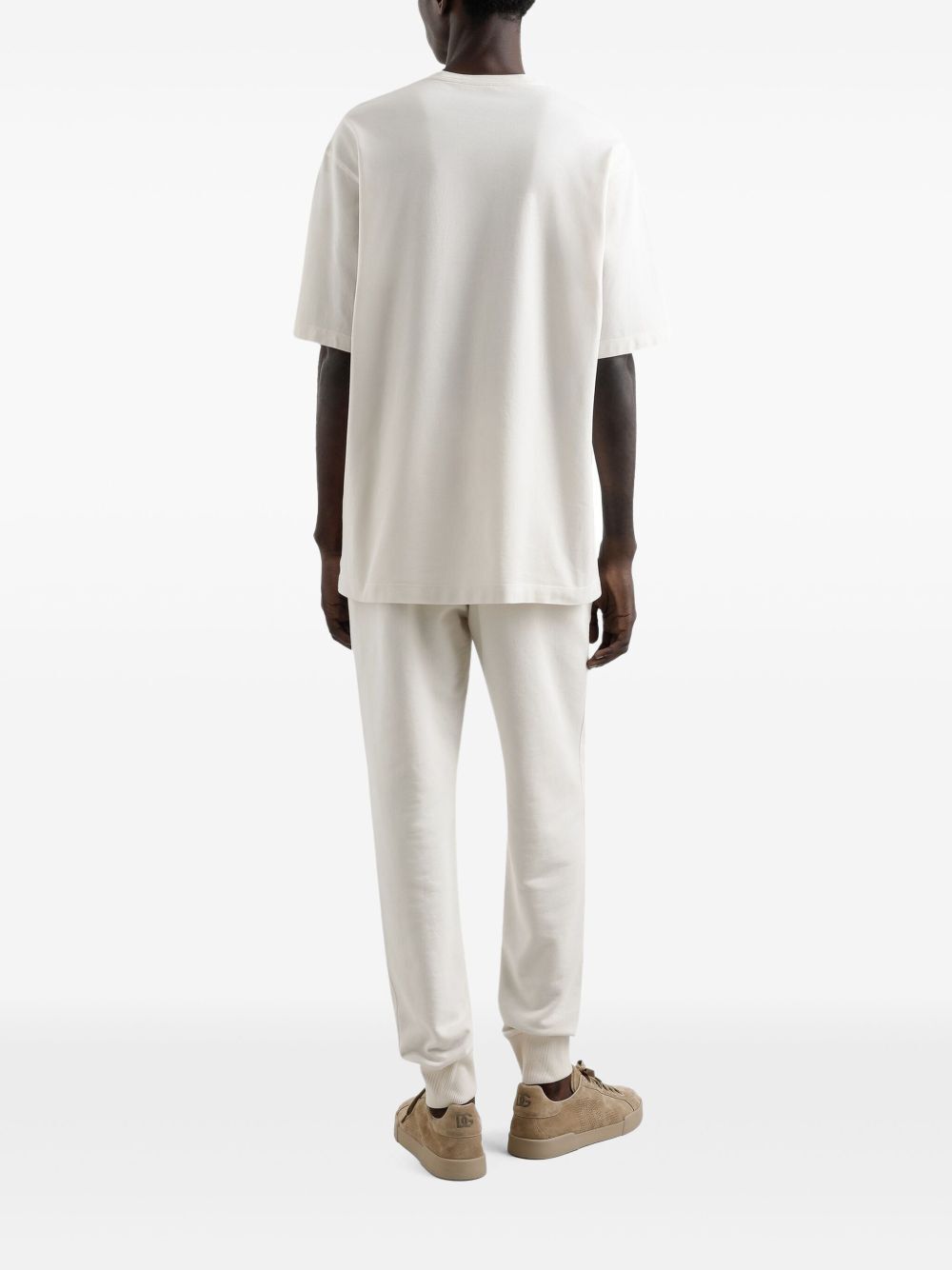 Dolce & Gabbana Men Cotton T-Shirt With Metal Tag