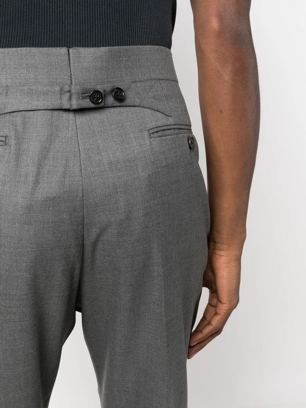Thom Browne Men Fit 1 Back Strap Trouser In Super 120’S Twill