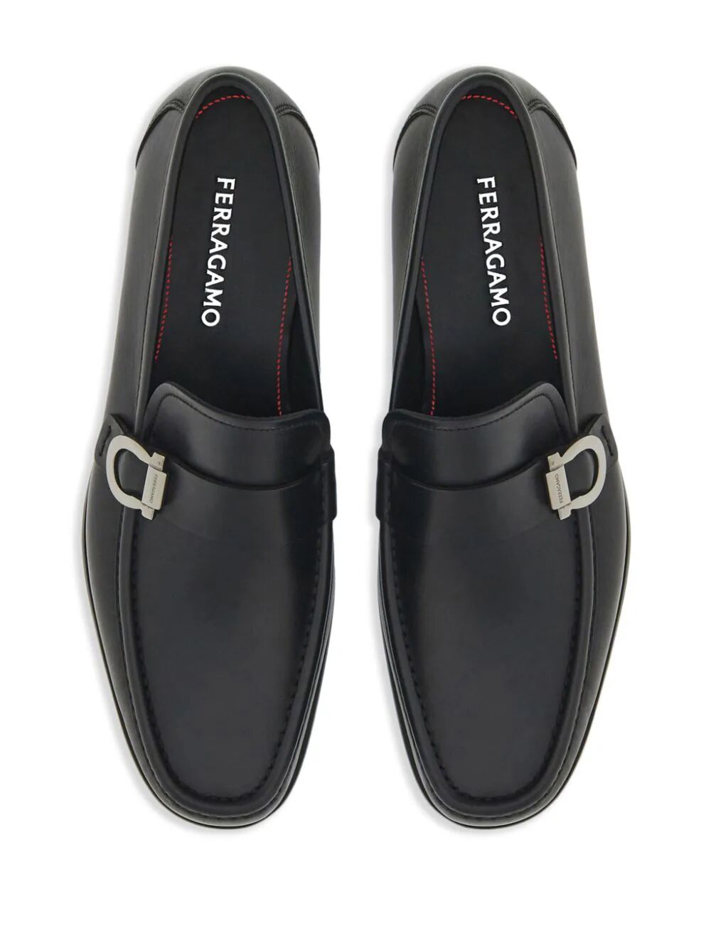 Mocassins Ferragamo Gancini Ornament em couro Caspian para homem