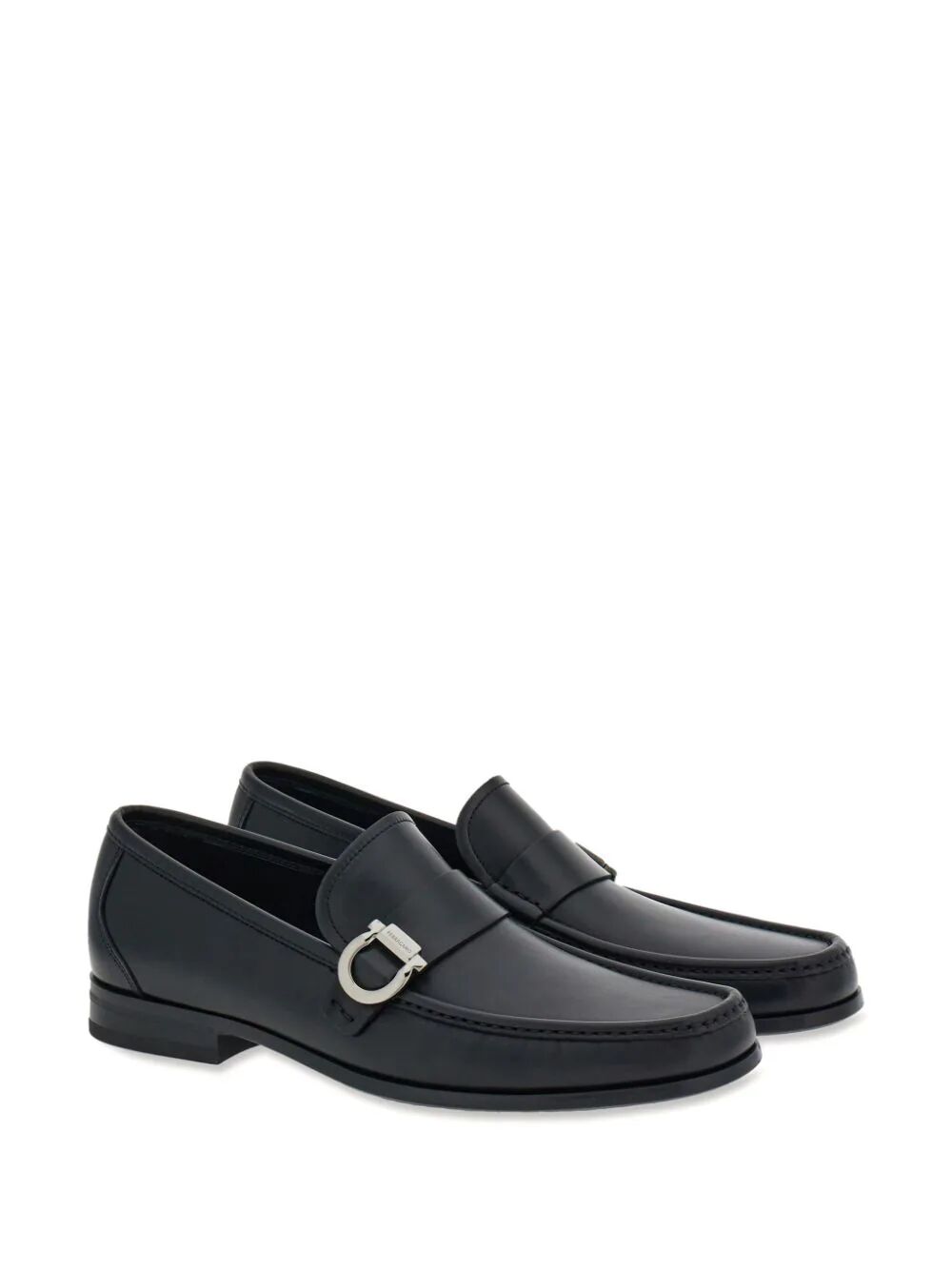 Mocassins Ferragamo Gancini Ornament em couro Caspian para homem