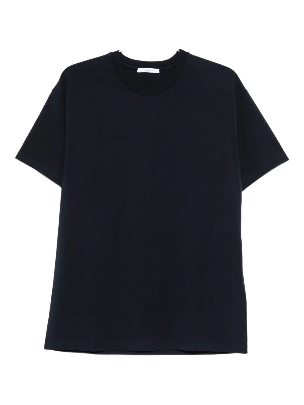 Givenchy Men Cotton T-Shirt With Givenchy Stamp Print