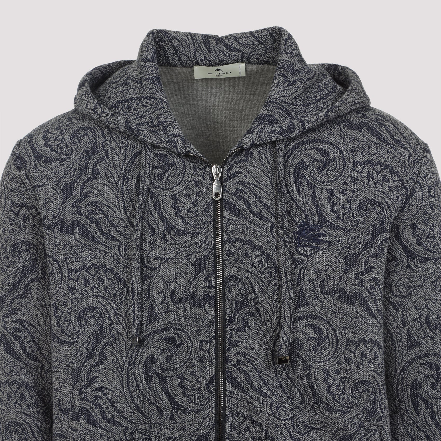 Etro Zipped Hoodie With Welt Pockets Men