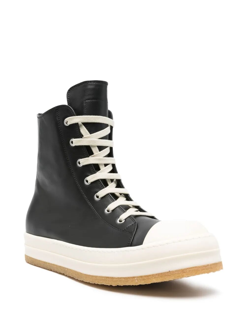 Rick Owens Men "Creep" Leather Sneakers