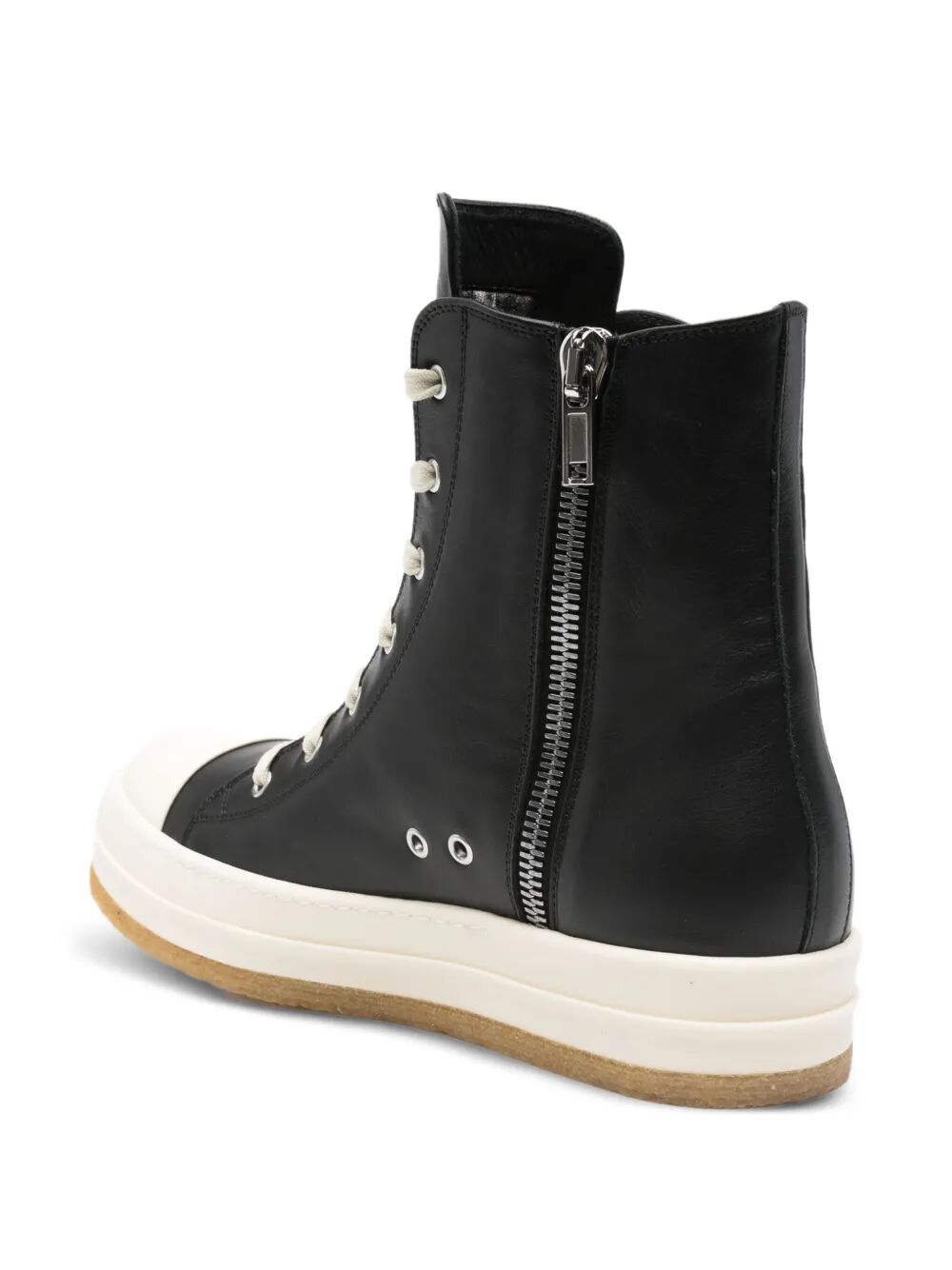 Rick Owens Men "Creep" Leather Sneakers