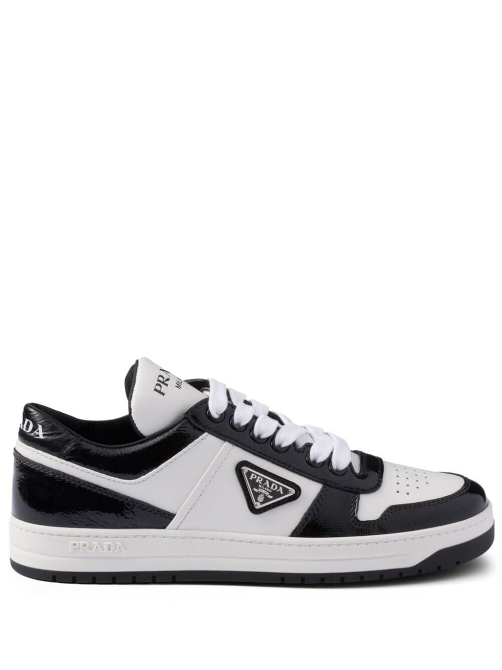Prada Women Downtown Leather Sneakers