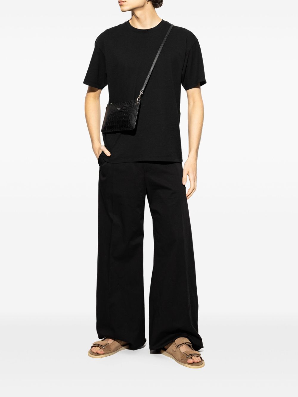 Dolce & Gabbana Men Touch-Strap Suede Sandals