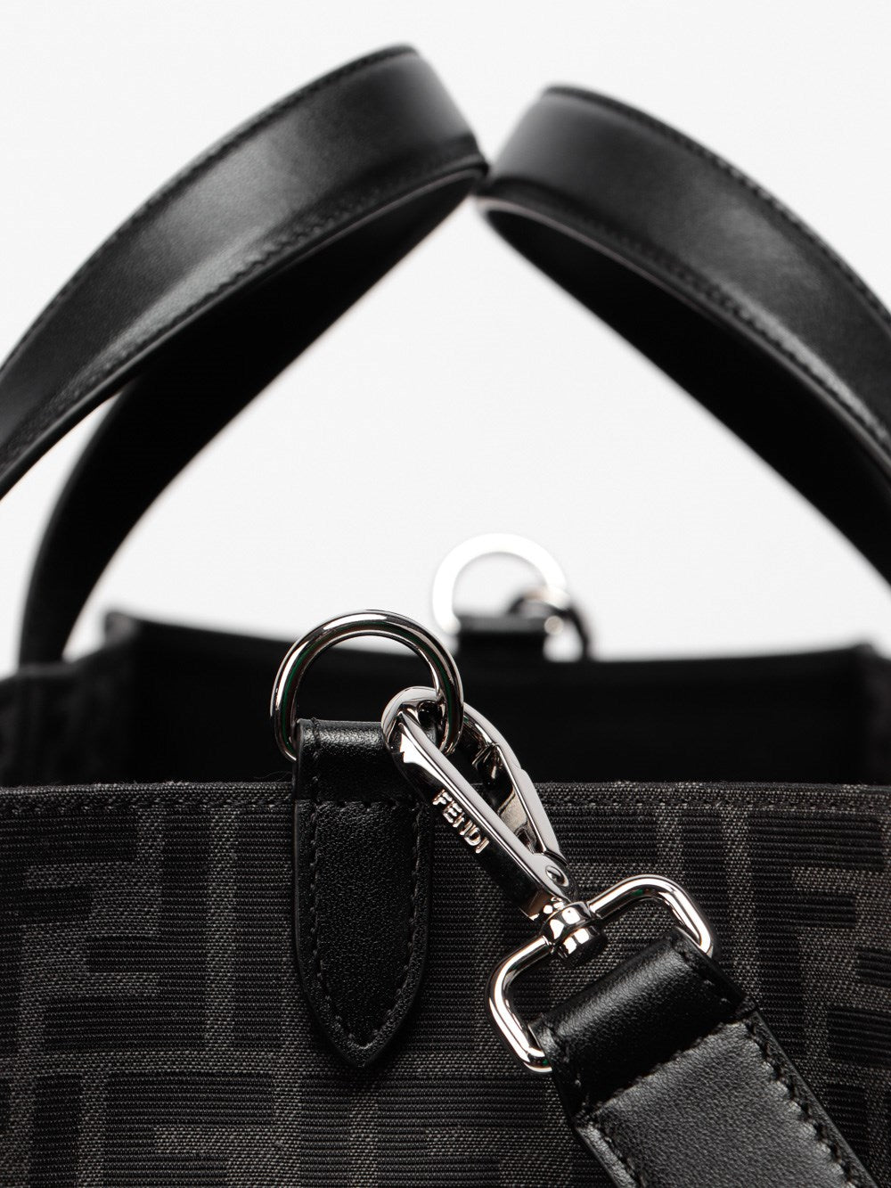 Fendi Men `Ff` Jacquard Shopper