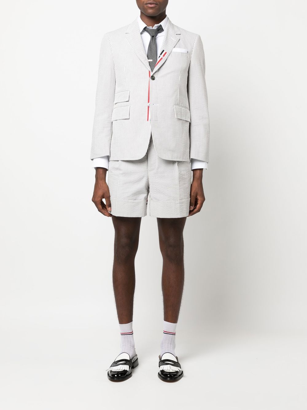 Thom Browne Men Blazer In Seersucker