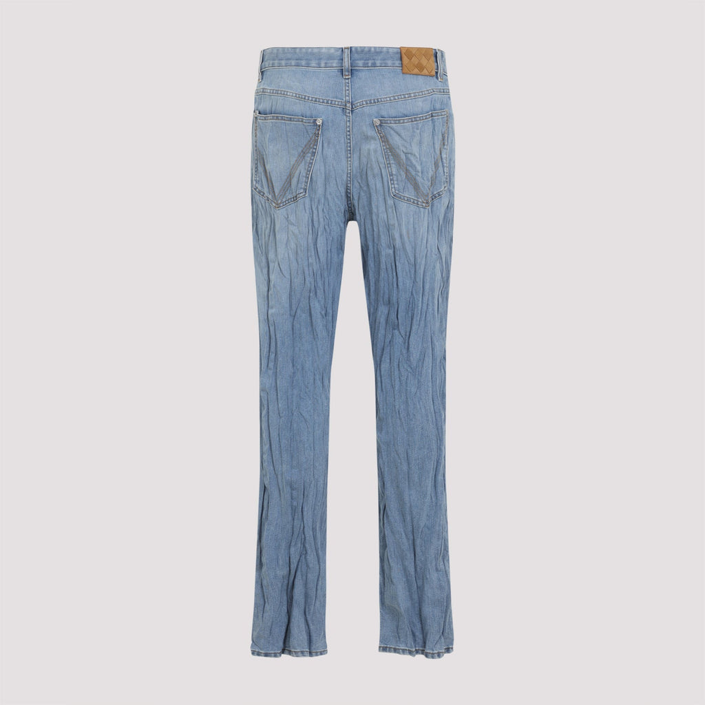 Bottega Veneta Crushed Denim Pants Men