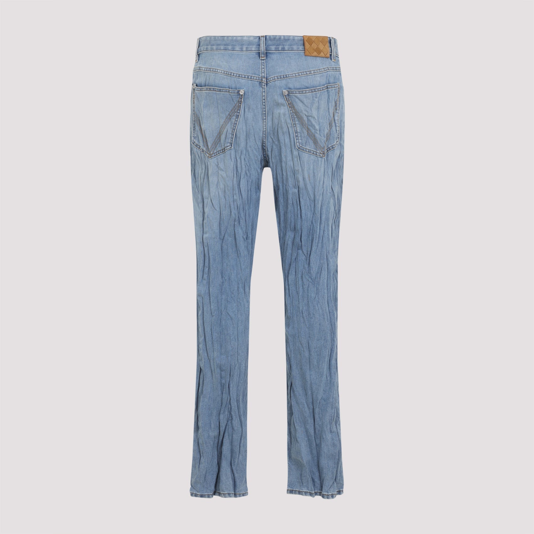Bottega Veneta Crushed Denim Pants Men