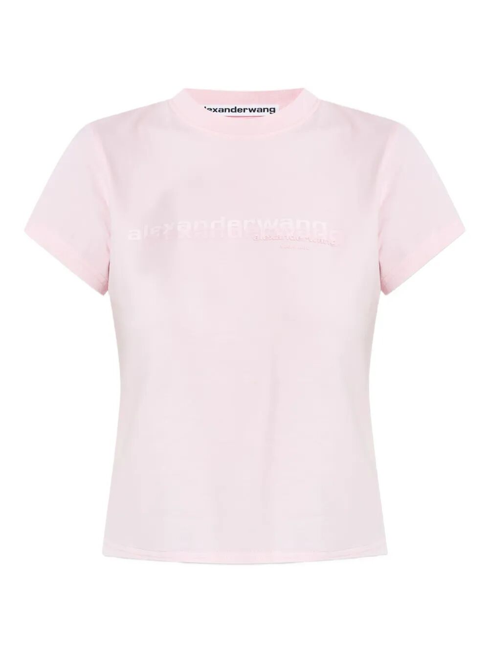 Alexander Wang Women Cotton Shrunken Logo T-Shirt
