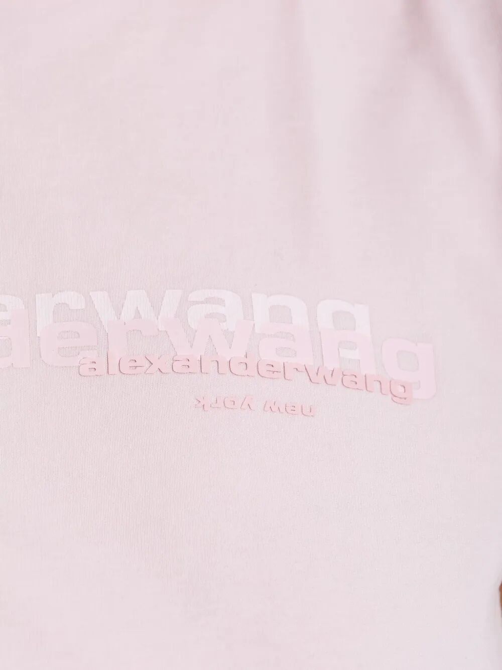 Alexander Wang Women Cotton Shrunken Logo T-Shirt