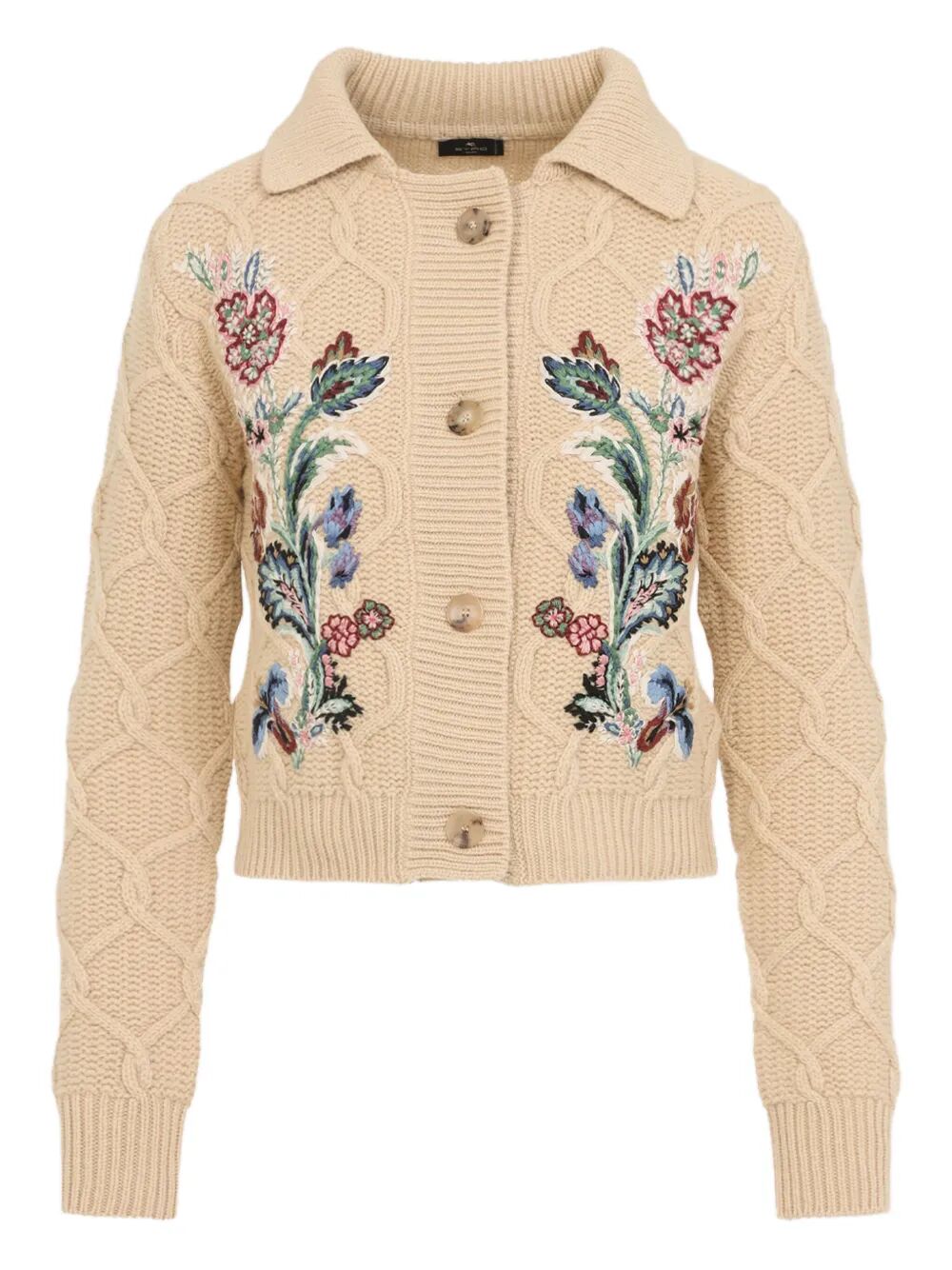 Etro Women Floral-Embroidered Cardigan