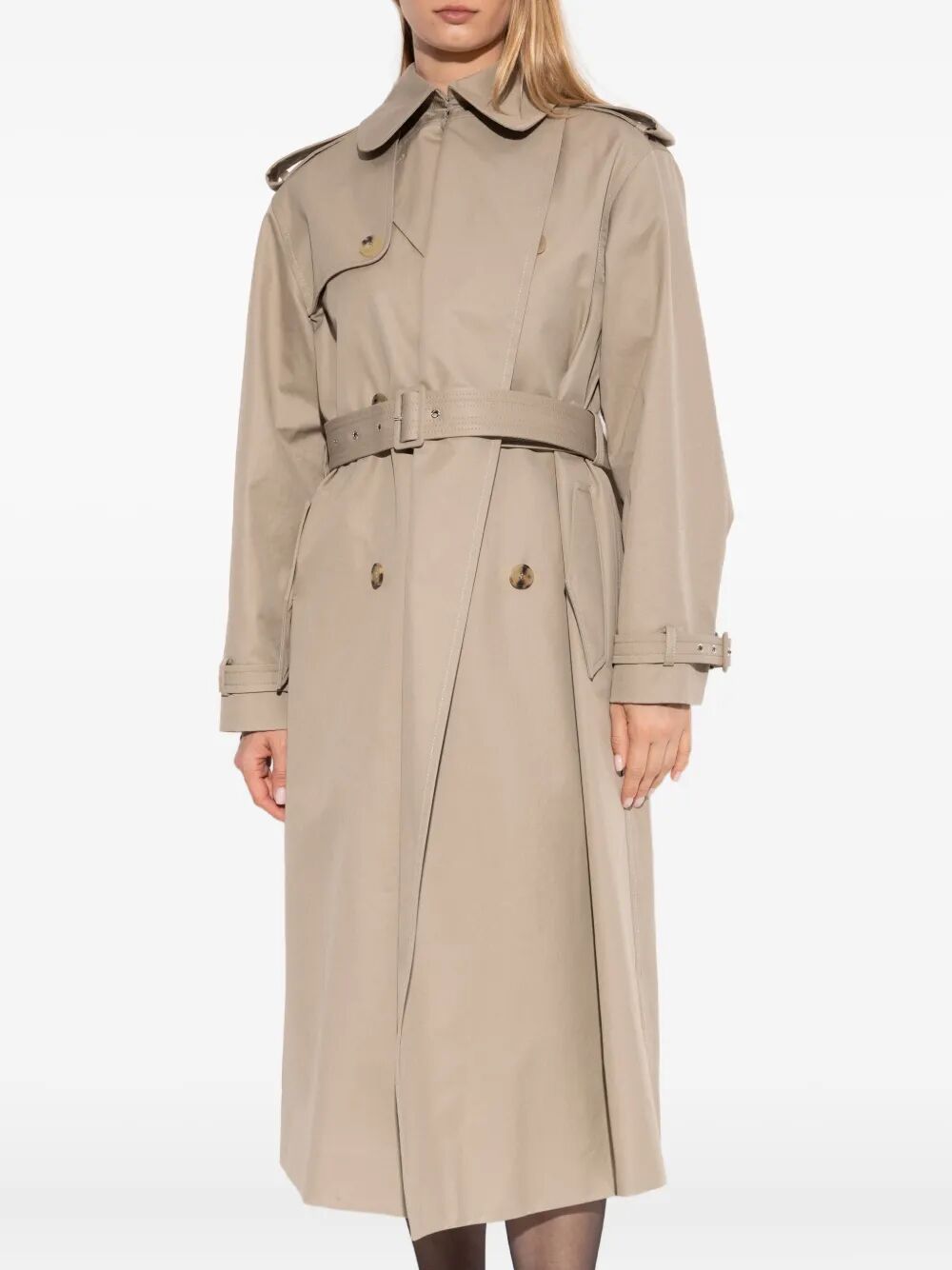 Alexander Mcqueen Women Double-Breasted Trench Coat