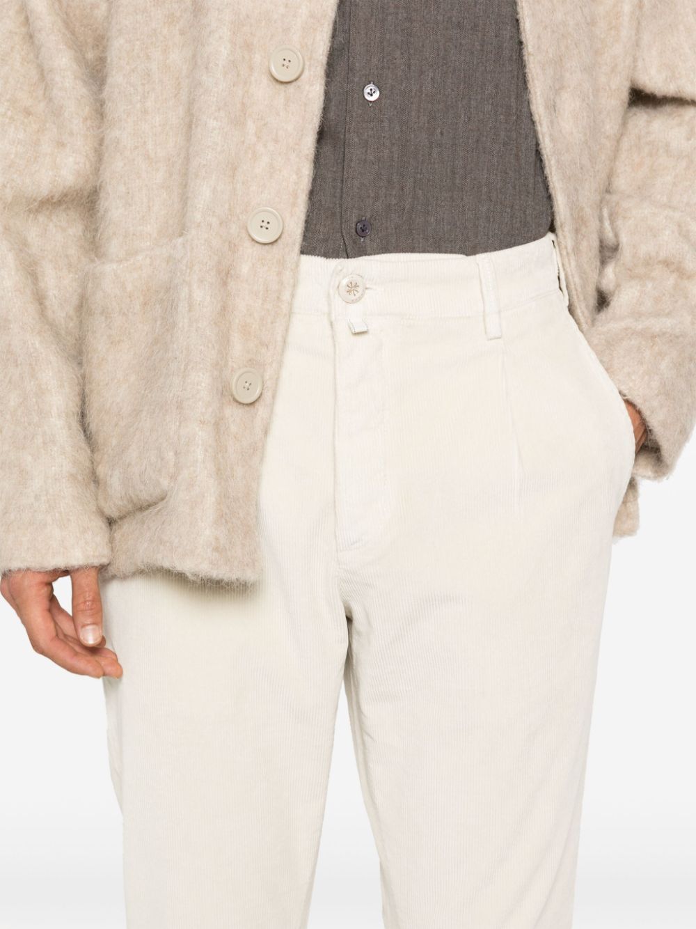 Jacob Cohen Men Crop Slim Single Pence Henry Pant