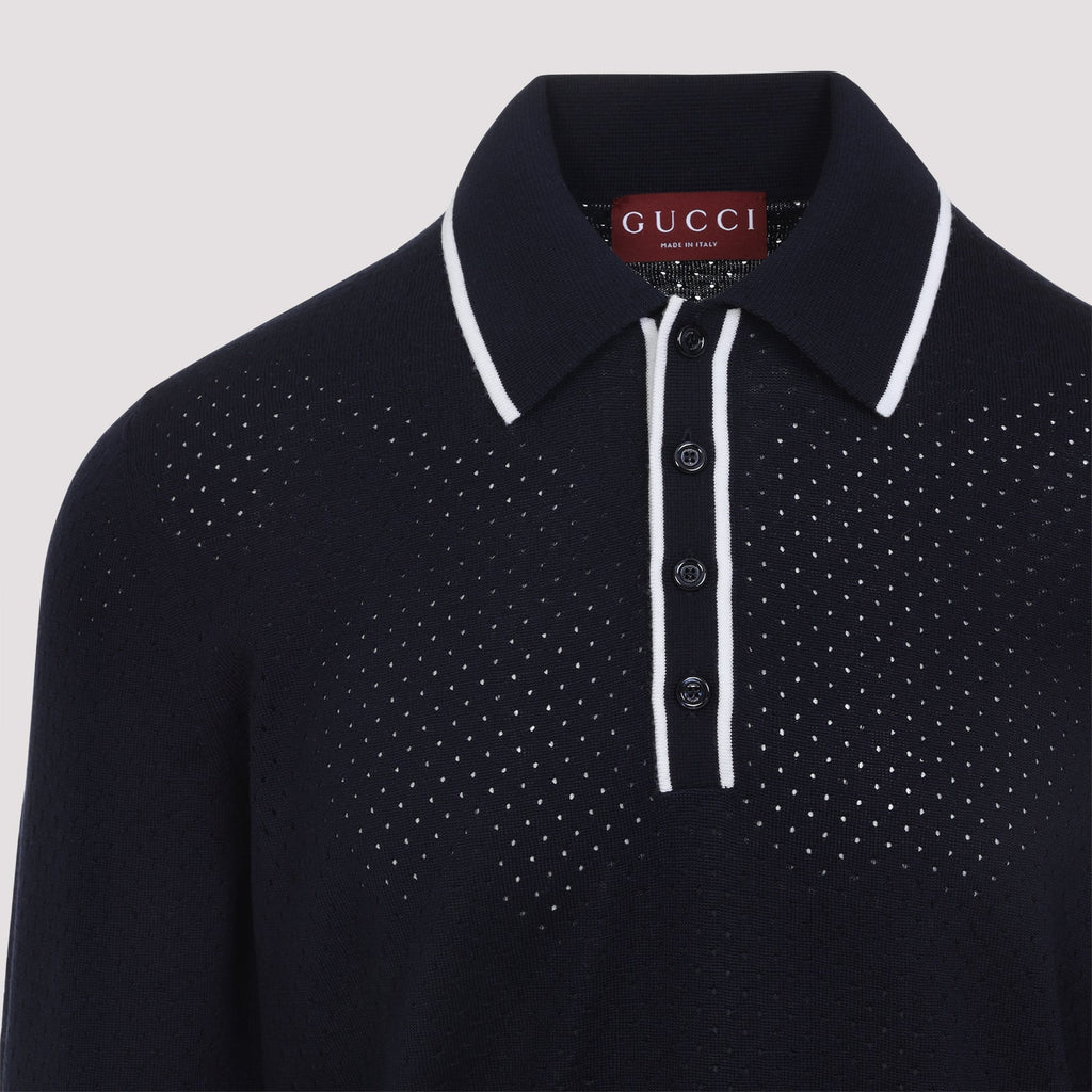 Gucci Long Sleeves Polo Men