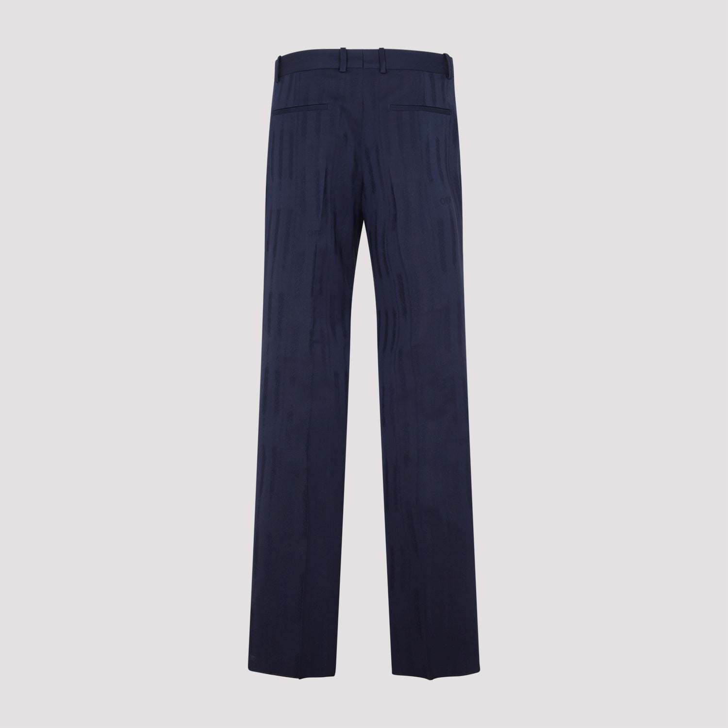 Off White Shibori Jacquard Slim Pant Men