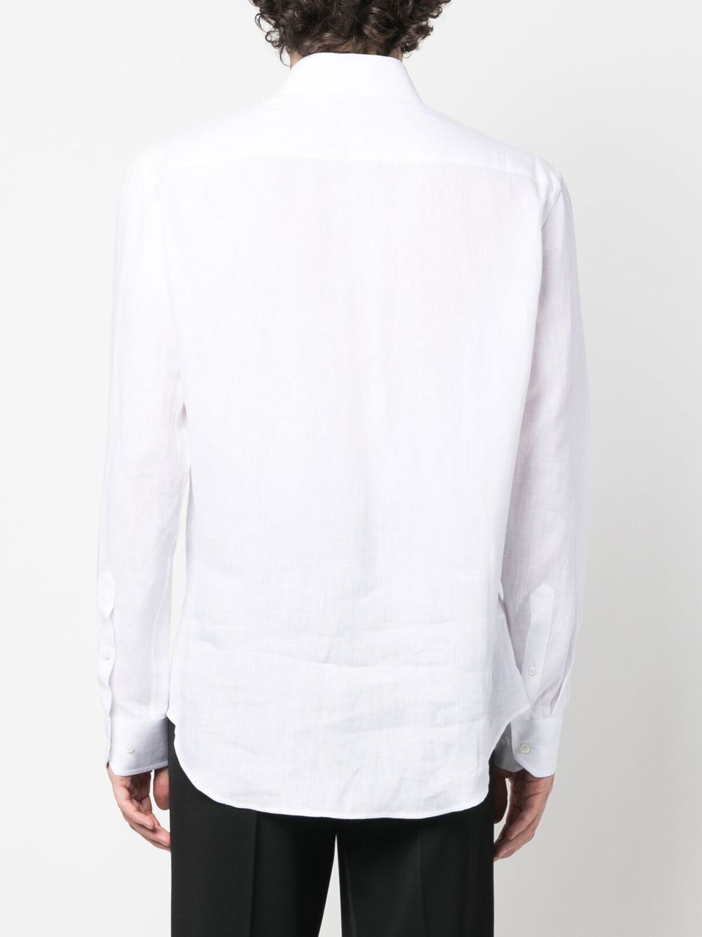 Giorgio Armani Men Regular Fit Linen Shirt